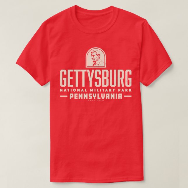 Camiseta Parque militar nacional de Gettysburg Tan (Diseño del anverso)