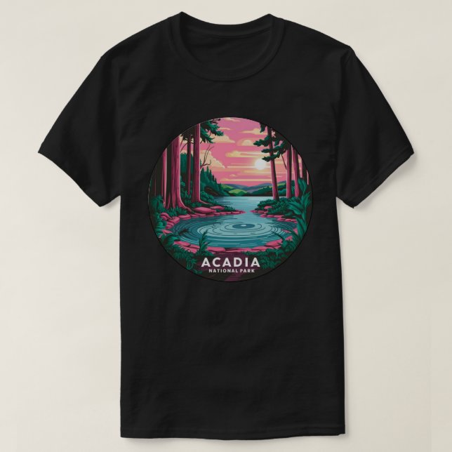 Camiseta Parque nacional Acadia (Diseño del anverso)