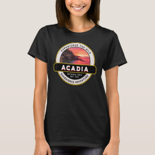 Camiseta Parque nacional Acadia Costa de Maine
