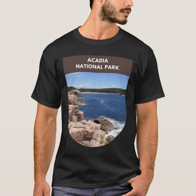 Camiseta Parque nacional Acadia - Hacia la arena (Anverso)