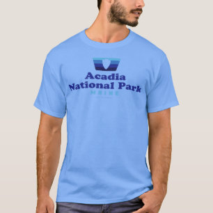 Camiseta Parque nacional Acadia Insignia Retro Badge Arrowh