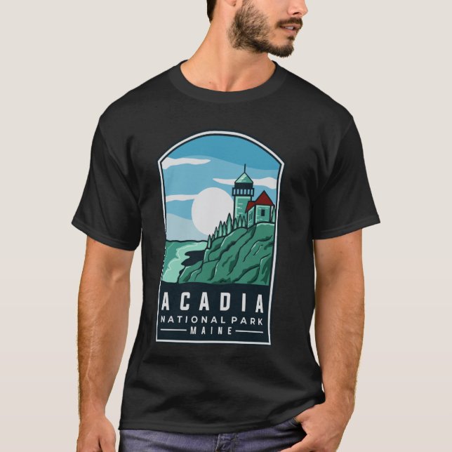 Camiseta Parque Nacional Acadia Maine (Anverso)