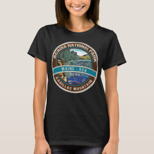 Camiseta Parque nacional Acadia Maine Cadillac Mountain Sou
