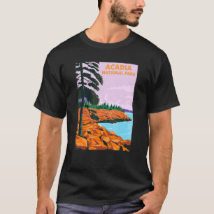 Camiseta Parque Nacional Acadia Maine Isla Mount Desert
