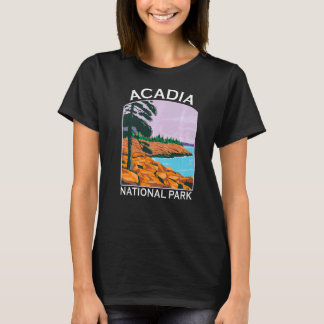 Camiseta Parque nacional Acadia Maine Retro Souvenir Sender