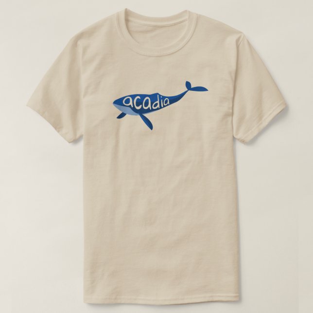 Camiseta Parque nacional Acadia Maine Whale (Diseño del anverso)