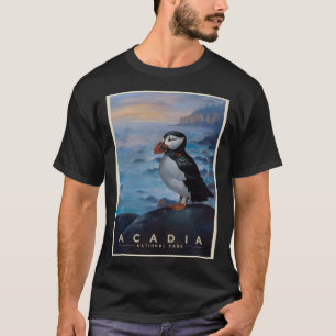 Camiseta Parque nacional Acadia Puffin