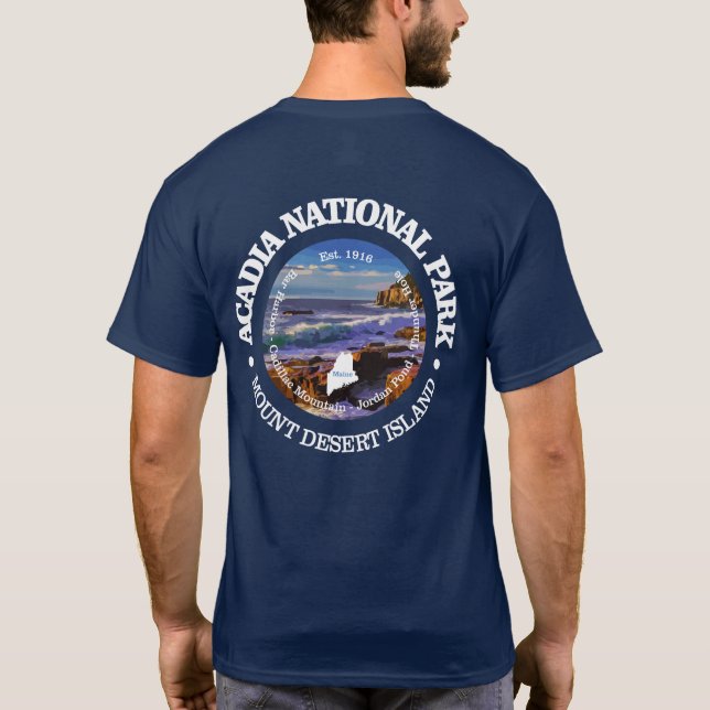 Camiseta Parque nacional Acadia (rd)2 (Reverso)