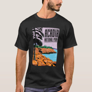 Camiseta Parque nacional Acadia Vacaciones de senderismo 7