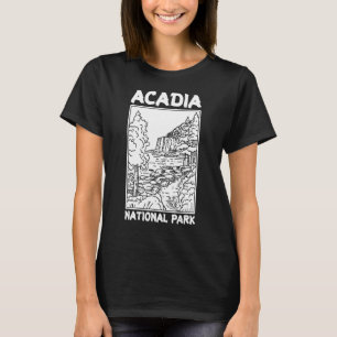 Camiseta Parque nacional Acadia Vacaciones de senderismo 8