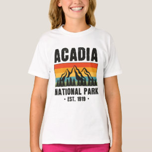 Camiseta Parque nacional Acadia, Vintage de Maine Retro