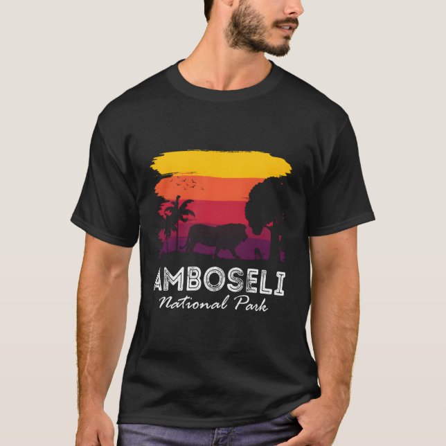 Camiseta Parque nacional África Amboseli Kenya (Anverso)