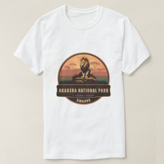 Camiseta Parque Nacional Akagera Ruanda Insignia de Safari