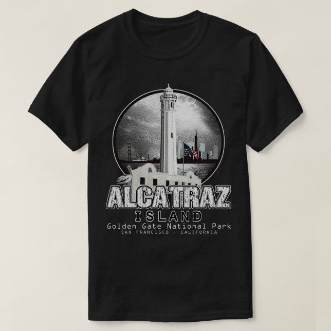 Camiseta Parque nacional Alcatraz Golden Gate San Francisco (Diseño del anverso)