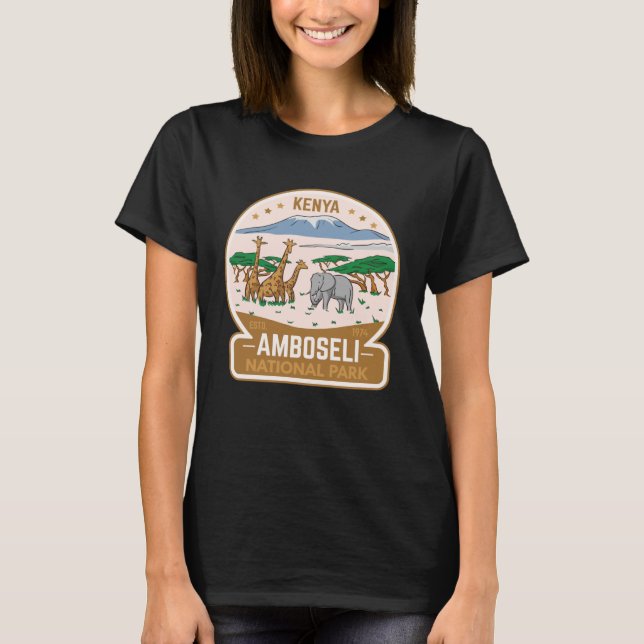 Camiseta Parque nacional Amboseli Kenia (Anverso)