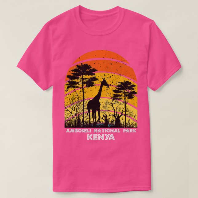 Camiseta Parque nacional Amboseli Kenya Safari Premium (Diseño del anverso)