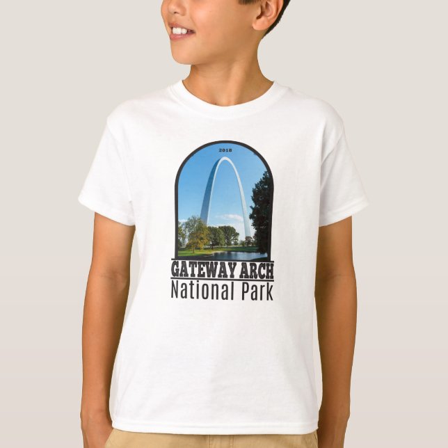 Camiseta Parque nacional Arch Gateway Missouri (Anverso)