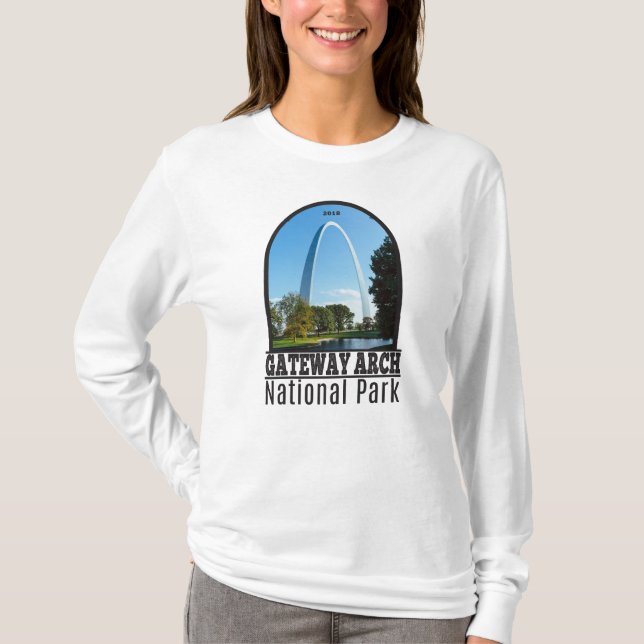 Camiseta Parque nacional Arch Gateway Missouri (Anverso)