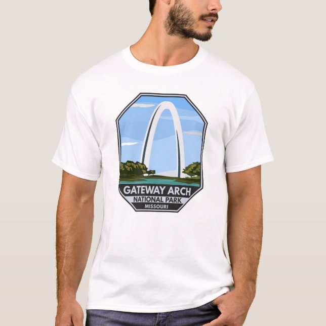 Camiseta Parque nacional Arch Gateway Missouri (Anverso)