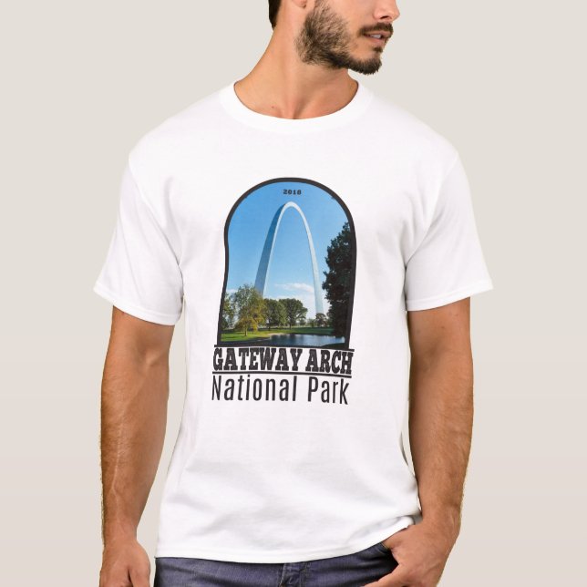 Camiseta Parque nacional Arch Gateway Missouri (Anverso)