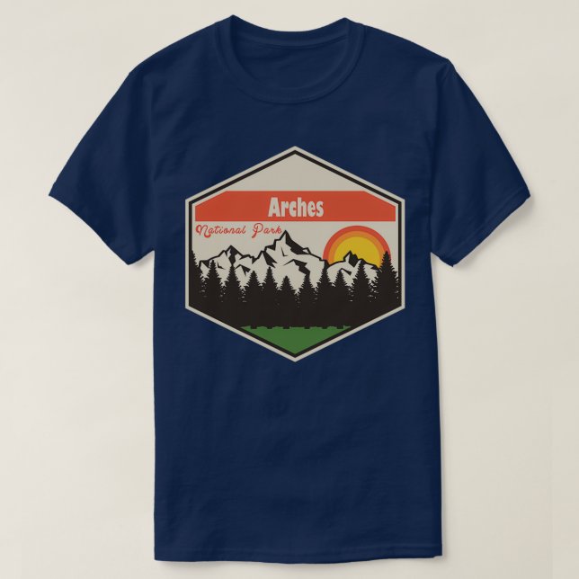 Camiseta Parque nacional Arches 125 (Diseño del anverso)