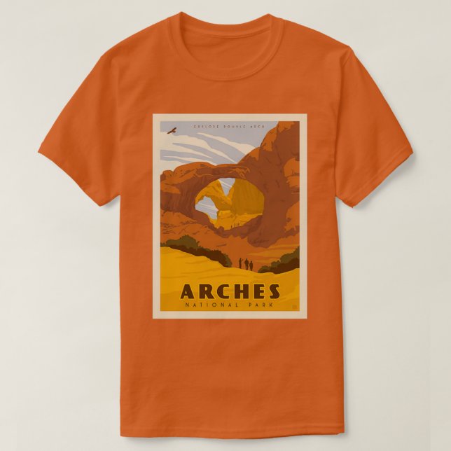 Camiseta Parque nacional Arches 61 (Diseño del anverso)
