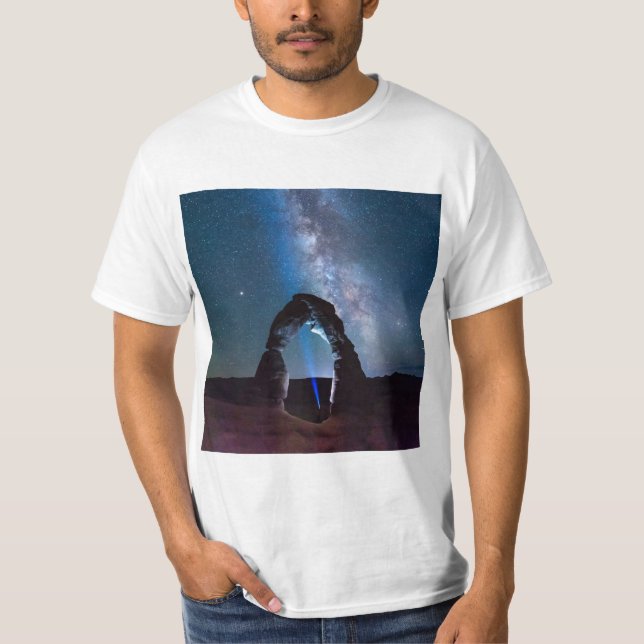 Camiseta Parque nacional Arches en la noche MOAB (Anverso)