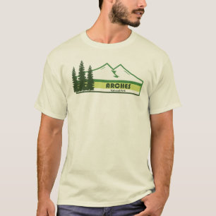 Camiseta Parque nacional Arches Estripas verdes