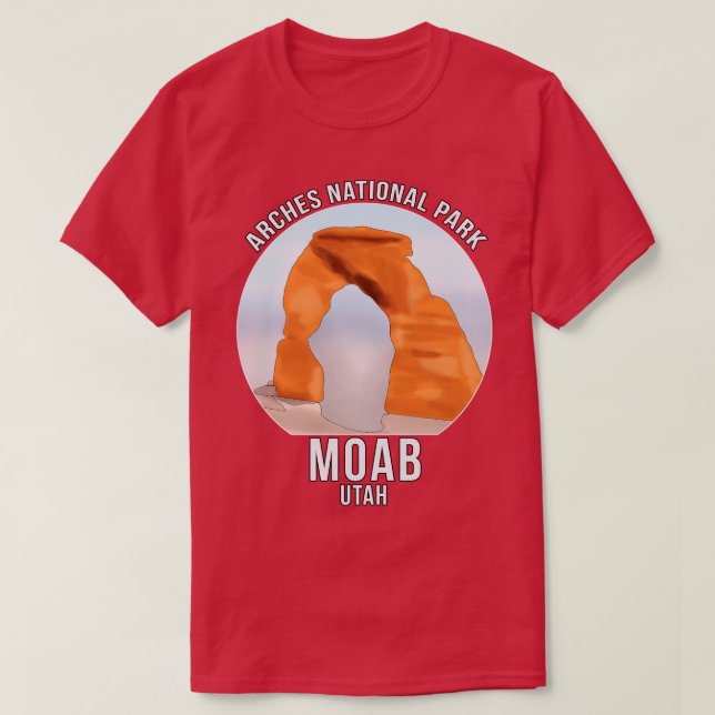 Camiseta Parque nacional Arches Moab Utah (Diseño del anverso)