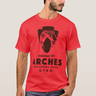 Camiseta Parque nacional Arches Parque nacional Marrón