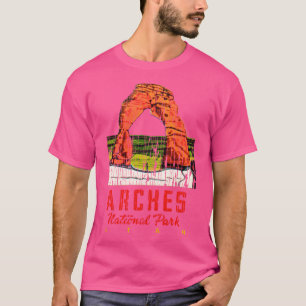 Camiseta Parque nacional Arches Utah Moab Viaje de época De