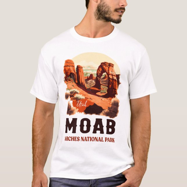 Camiseta Parque nacional Arcos de Moab Parque Nacional Utah (Anverso)