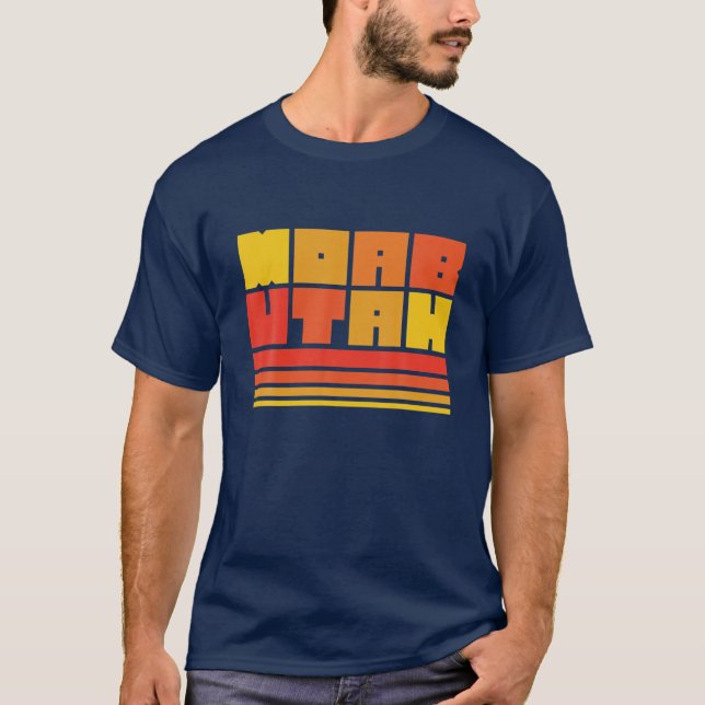 Camiseta Parque nacional Arcos de Moab Utah Typography Retr (Anverso)