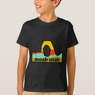 Camiseta Parque Nacional Arcos Moab Utah emblema minimalist