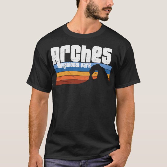 Camiseta Parque nacional Arcos Moab Utah Vacaciones Retro U (Anverso)
