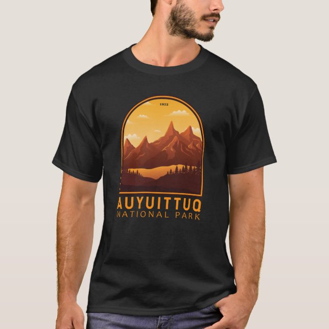 Camiseta Parque nacional Auyuittuq Canadá Viaje Viaje Vinta (Anverso)