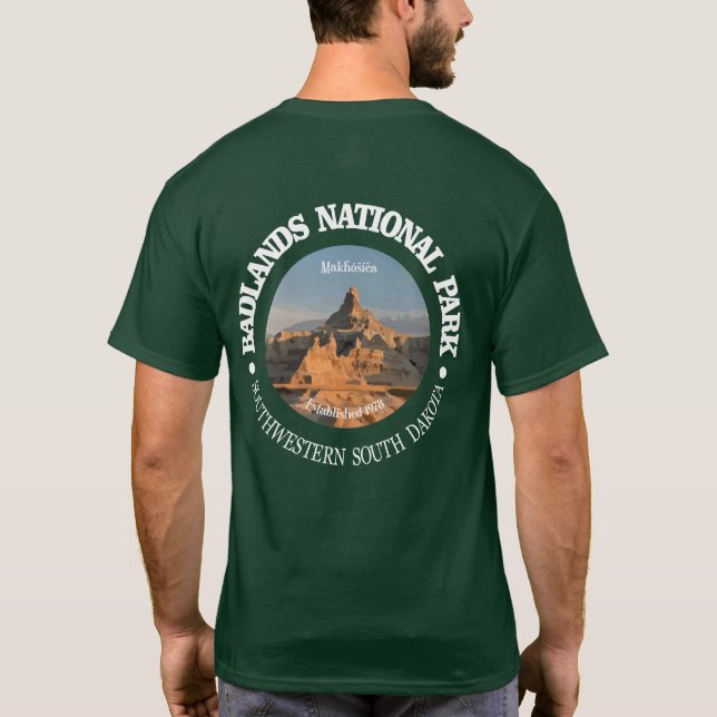 Camiseta Parque nacional Badlands (Reverso)
