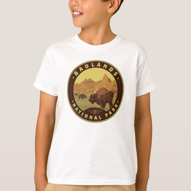 Camiseta Parque nacional Badlands (Anverso)