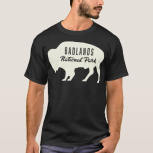 Camiseta Parque nacional Badlands Buffalo Tan