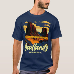 Camiseta Parque nacional Badlands Dakota del Sur