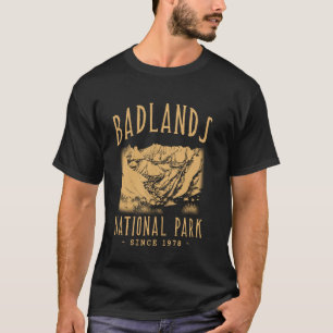 CAMISETA PARQUE NACIONAL BADLANDS, DAKOTA DEL SUR. CAMPAMEN
