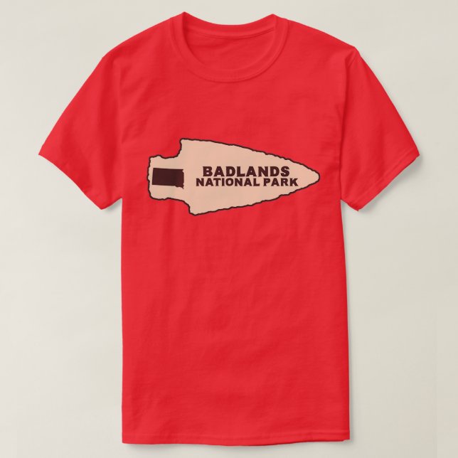 Camiseta Parque nacional Badlands Dakota del Sur SD Arro ru (Diseño del anverso)