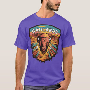 Camiseta Parque nacional Badlands Dramatic Bison