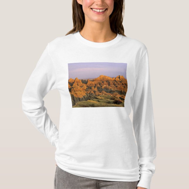 Camiseta Parque Nacional Badlands en Dakota del Sur (Anverso)