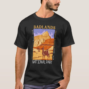 Camiseta Parque nacional Badlands South Dakota Vintage