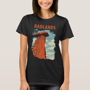 Camiseta Parque Nacional Badlands Viaje Rojo