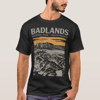 Camiseta Parque Nacional Badlands Wilderness Senderismo Cam