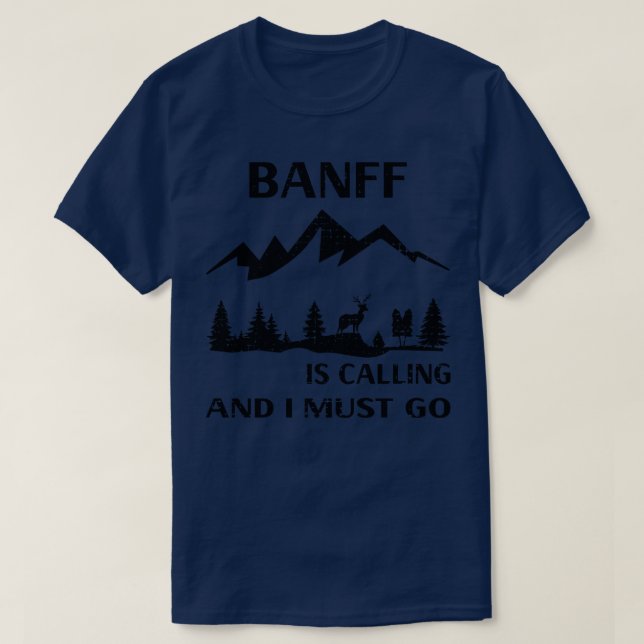 Camiseta Parque nacional Banff (Diseño del anverso)