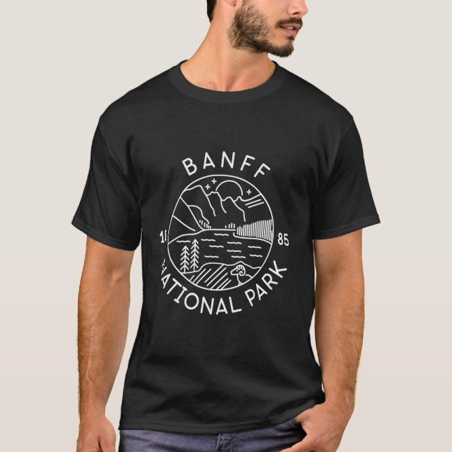 Camiseta Parque nacional Banff 1885 Alberta (Anverso)