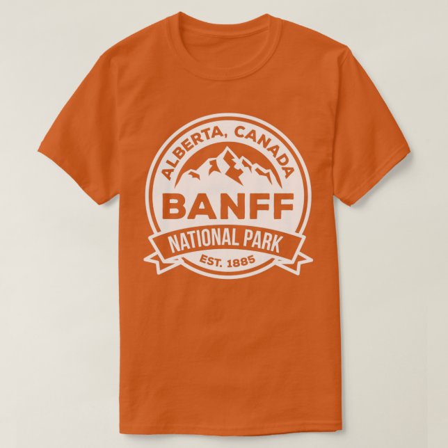 Camiseta Parque nacional Banff Alberta Canada (Diseño del anverso)